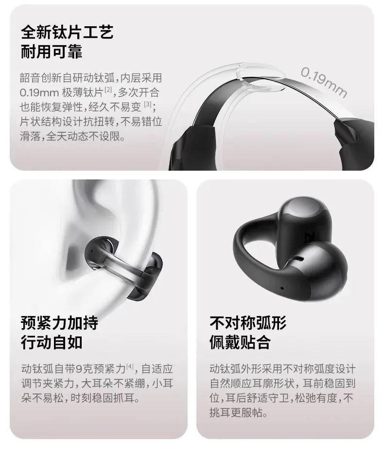 Open Ear Bluetooth Earbuds with Dolby Sound - Tidesmit Model 01 Tidesmit