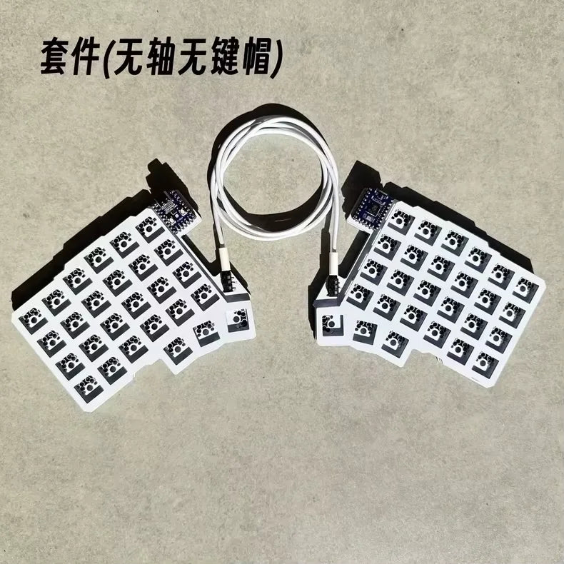 Silakka54 Split Keyboard Wired Hot Swap Support QMK/VIAL Keyboard Ergonomics RP2040zero Customized PC Gamer Accessories