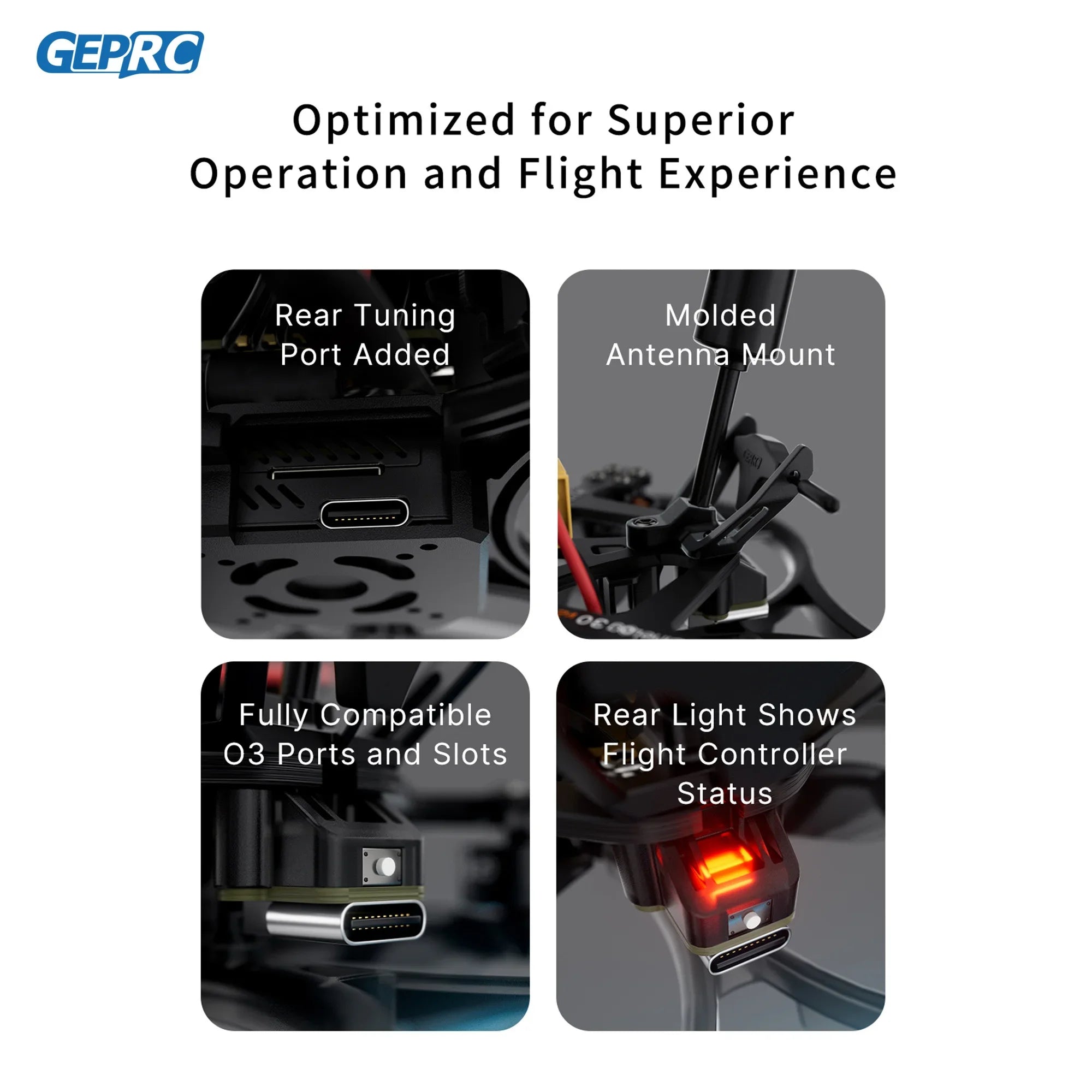 GEPRC Cinelog30 V2 FPV Drone: 45A AIO FC Analog System Tidesmit