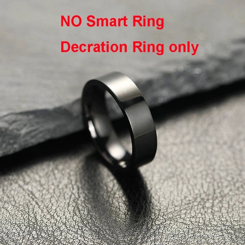 R09 Smart Ring Men Women with Charging Case,Heart Rate Blood Oxygen,Skin Temperature Monitor,5ATM Waterproof For Android iOS