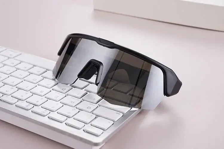 Tidesmit Bluetooth Cycling Glasses with Spatial Audio - Black Black Tidesmit
