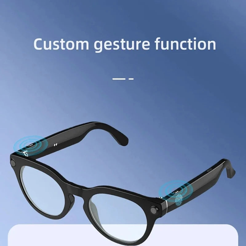 AI Smart Glasses with 4K Camera & Real-Time Translation - Black Tidesmit