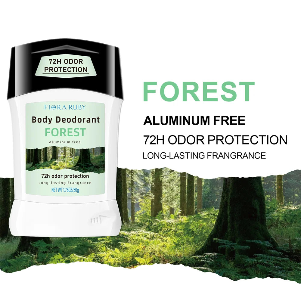 Tidesmit 50g aluminum free deodorant stick for women with natural floral fragrance for effective body odor control.