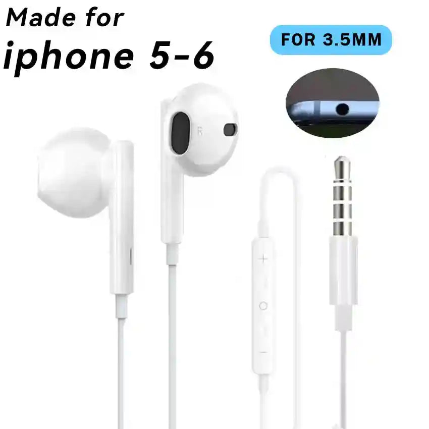 Wired Earphones for iPhone - Noise Isolating Buds by Tidesmit for iphone5-6 Tidesmit