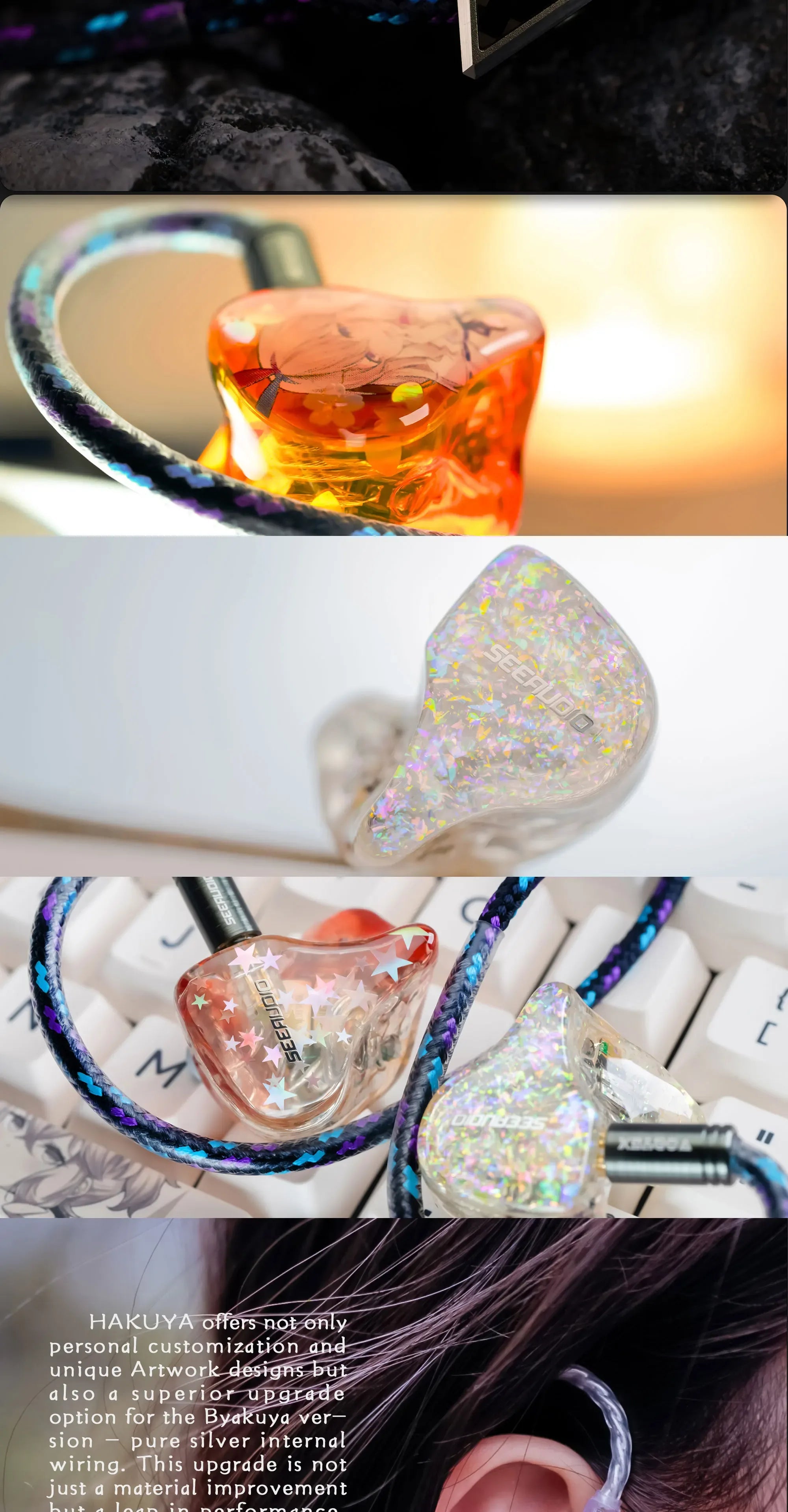 SeeAudio HAKUYA 14-Driver Hybrid In-Ear Monitors by Tidesmit Tidesmit
