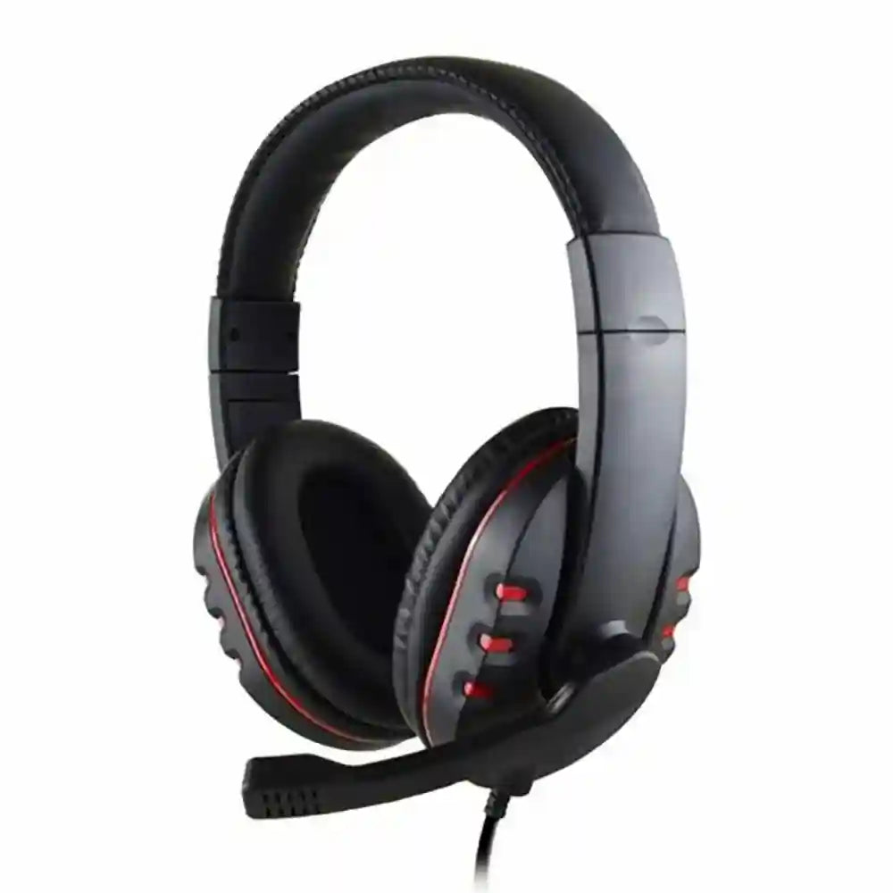 Wired Gaming Headset with Mic for PC and PS4 - Blue/Red Tidesmit