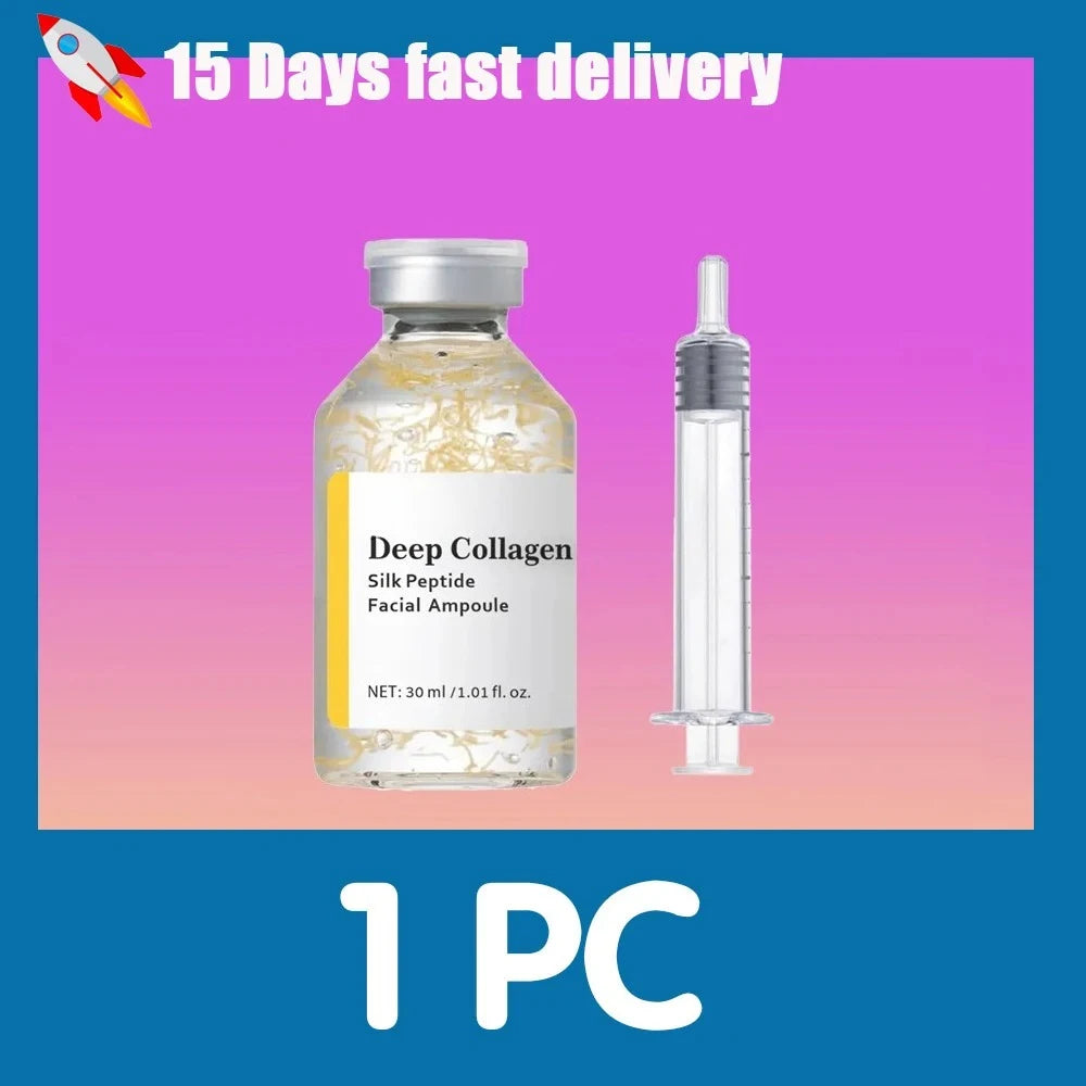 Silk Peptide Anti-Aging Serum: Professional Firming Skin Treatment Scrubs Treatments 1PC-30ML Tidesmit