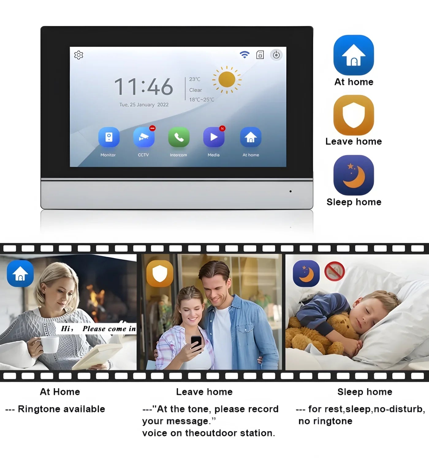 TUYA 1080P 10 Inch Video Intercom Touch Screen Wireless WiFi POE Wired Doorbell RFID Access Control Night Vision Waterproof