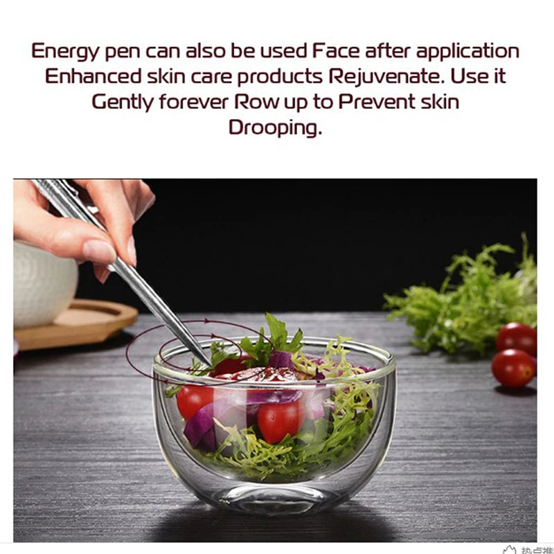 Negative Ion Energy Wand for Stress Relief and Water Activation Relaxation Treatment Tidesmit