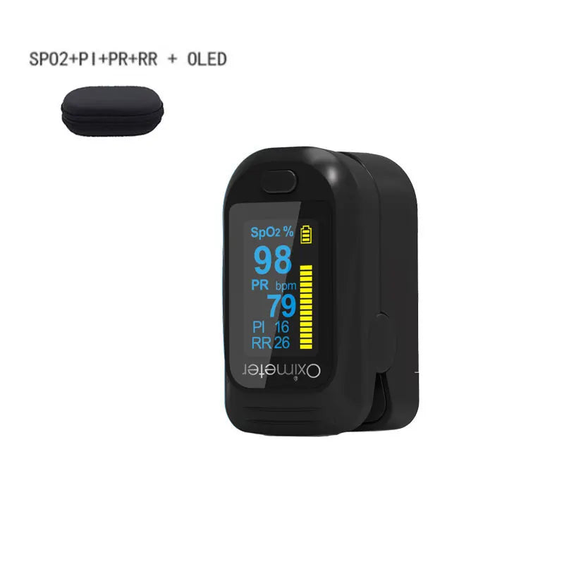 JianyouCare Finger Pulse Oled Oximeter Portable RR Blood Oxygen Saturation Meter Respiratory Rate Oximetro De Dedo Pulsioximetro