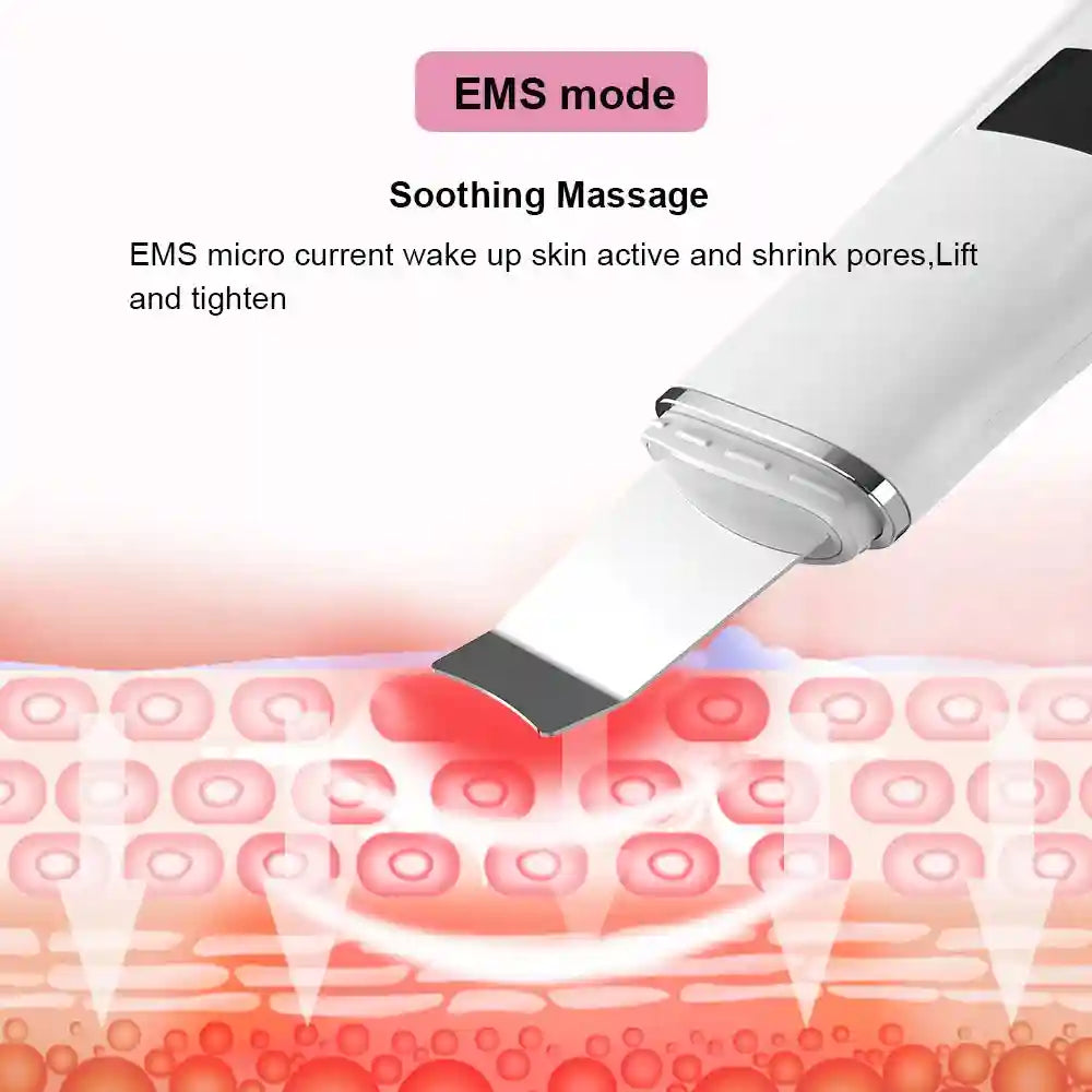 Ultrasonic Face Scrubber - Deep Pore Cleaning & Blackhead Removal Device Scrubs Treatments Tidesmit