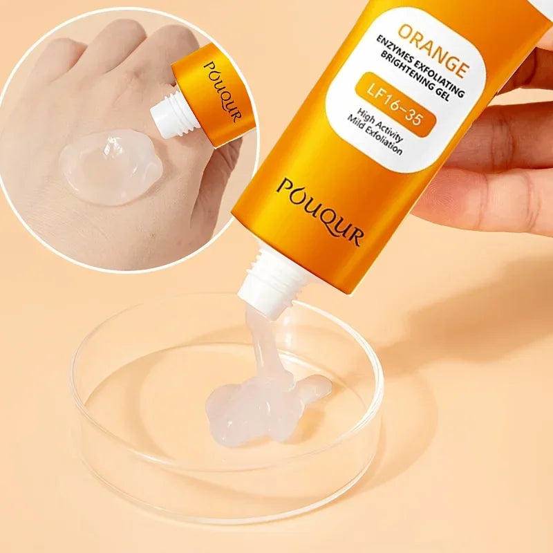 Orange Exfoliating Gel - Brightening Face & Body Scrub 100g Scrubs Treatments Tidesmit