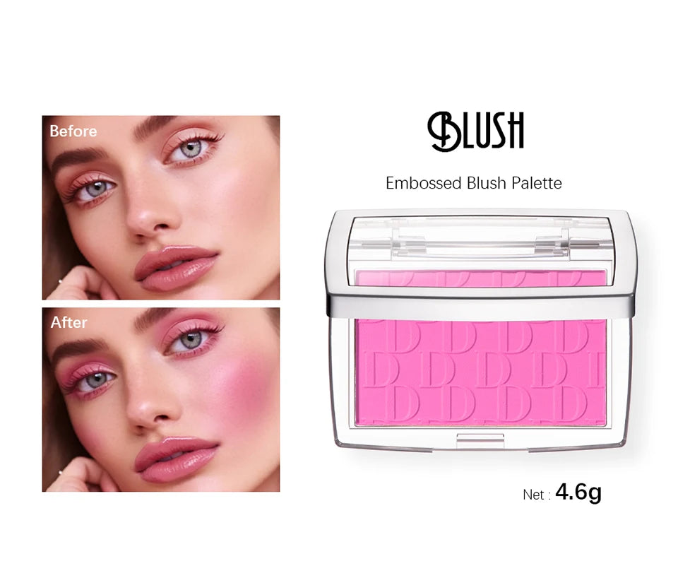 Tidesmit matte natural peach cheek tint blush palette showing pigment texture and blendable finish