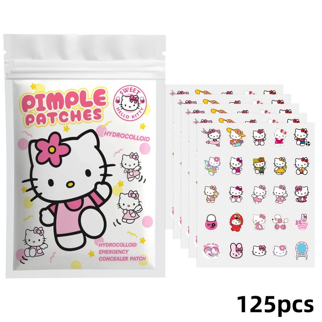 Acne patches, acne stickers, facial acne patches, concealer, concealer stickers 125PCS hello kitty