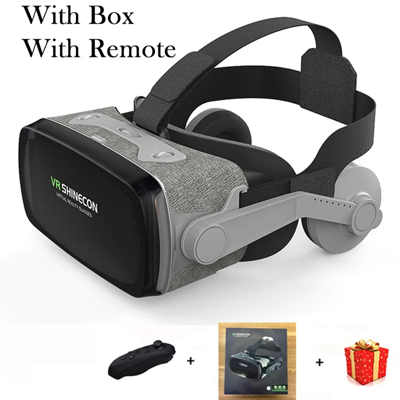 VR Headset for Smartphone - Immersive 3D Smart Glasses with Remote With Remote A Tidesmit