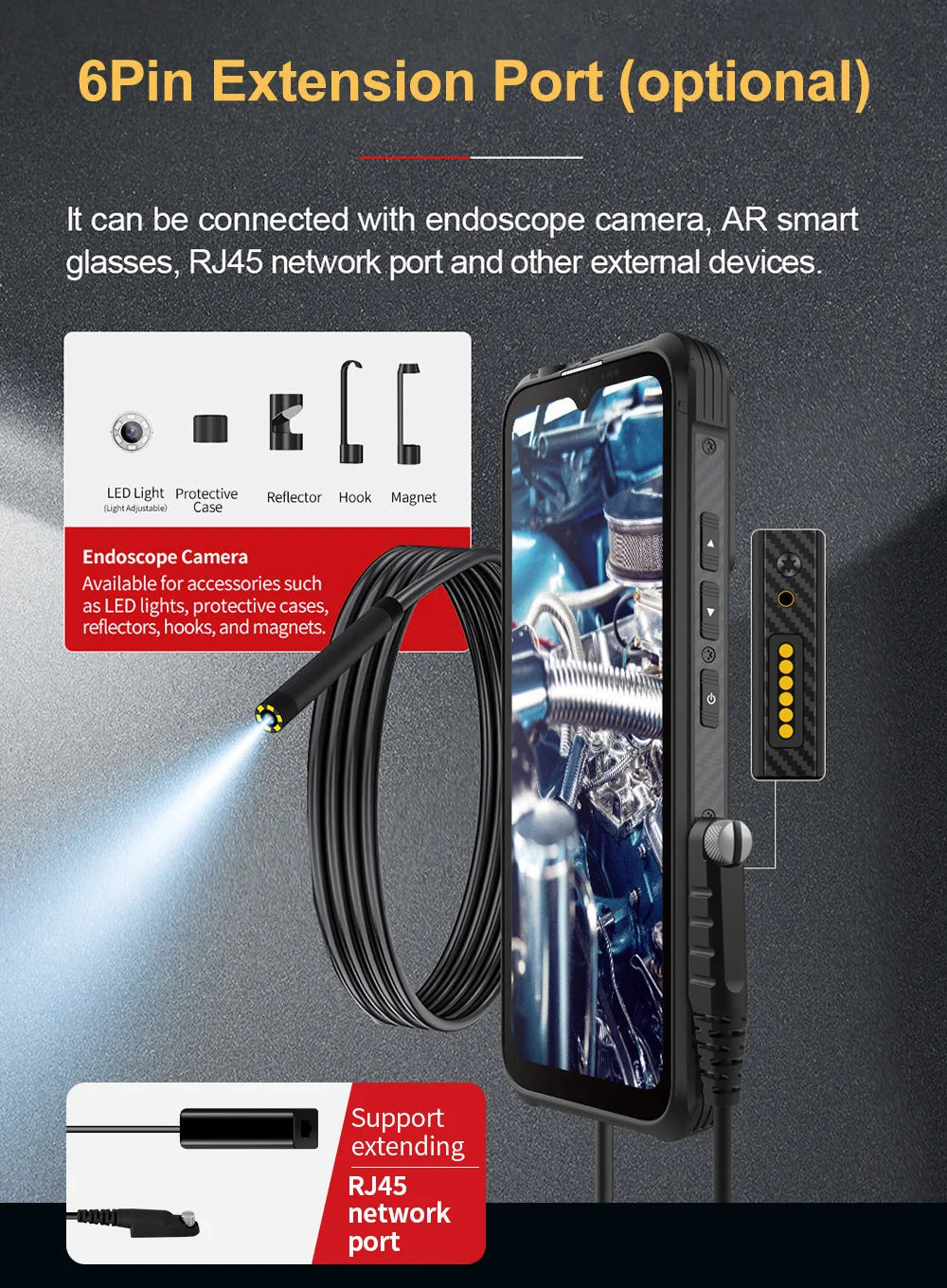 CONQUEST 5G Smartphone Network108MP Camera 12GB 512GB 66W Thermal Imaging  IP68 Waterproof NFC