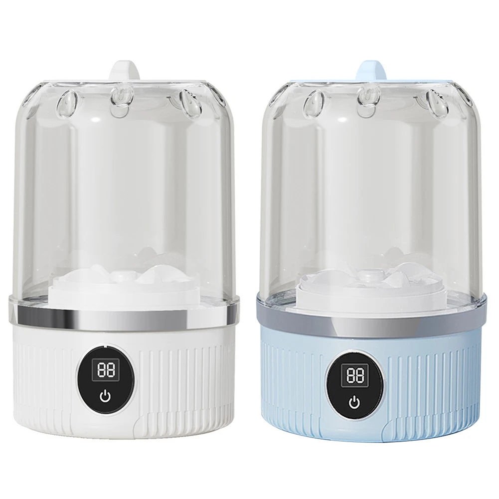 Tidesmit cordless mini washing machine featuring automatic laundry cup technology for convenient baby clothes cleaning