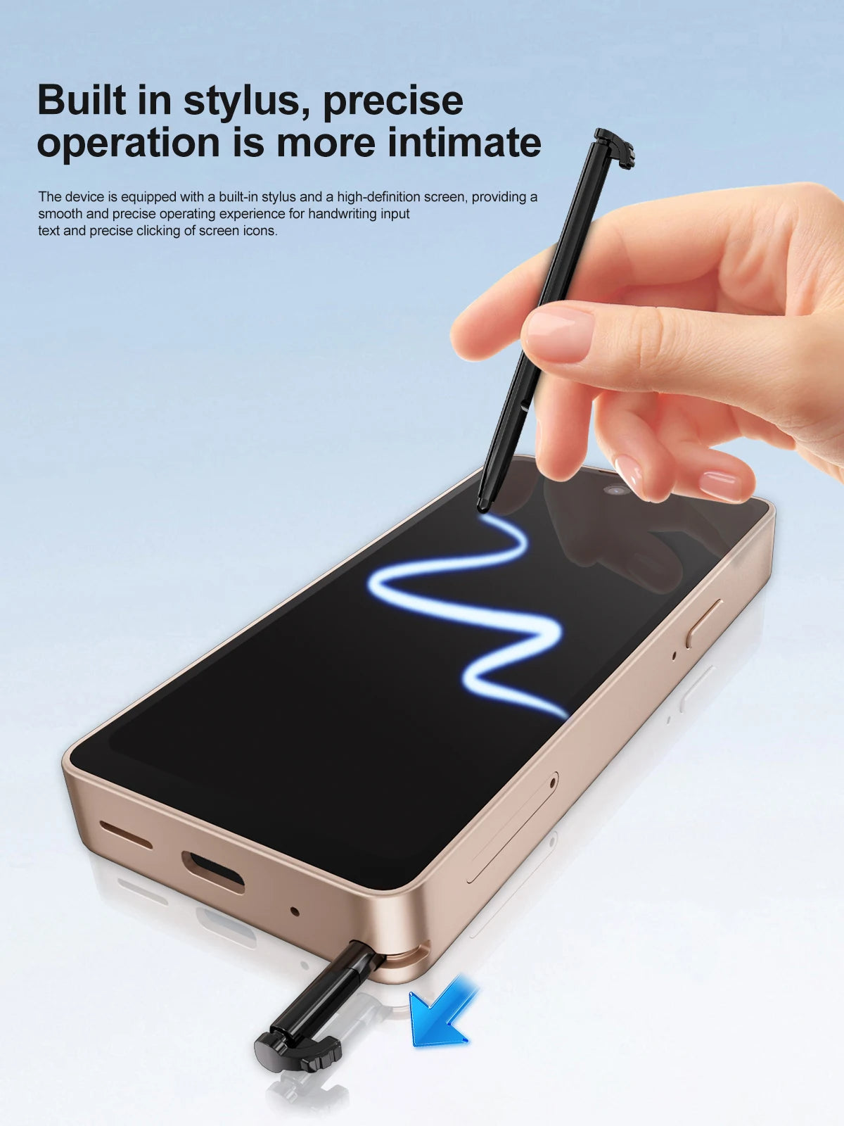 SERVO Built-in Stylus Mini Smartphone Android 3G Cellular 4" Display 16GB ROM GPS Face Unlock Tiny Mobile Phones WIFI Play Store
