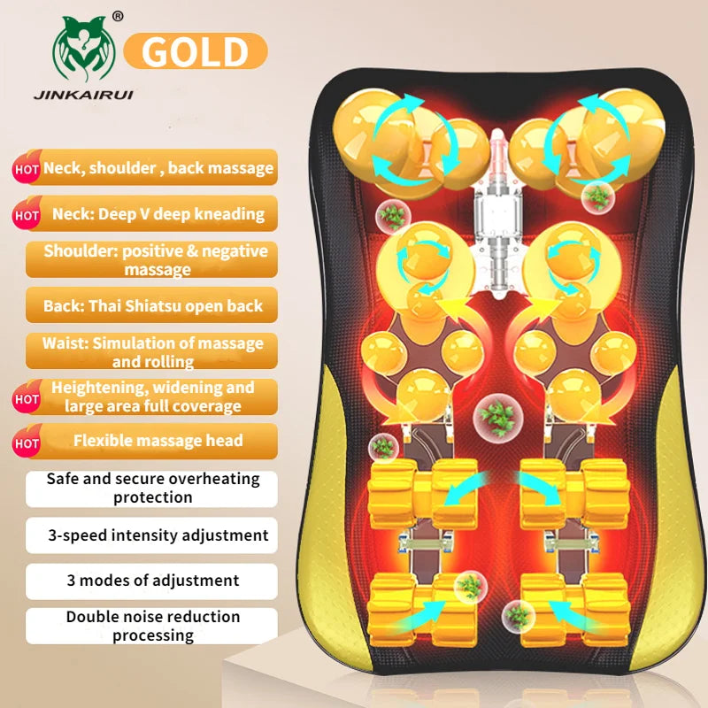 Full Body Electric Massager with Deep Tissue Heat Therapy by Tidesmit Body Shaping Massage Equipment JC-10SJ Tidesmit