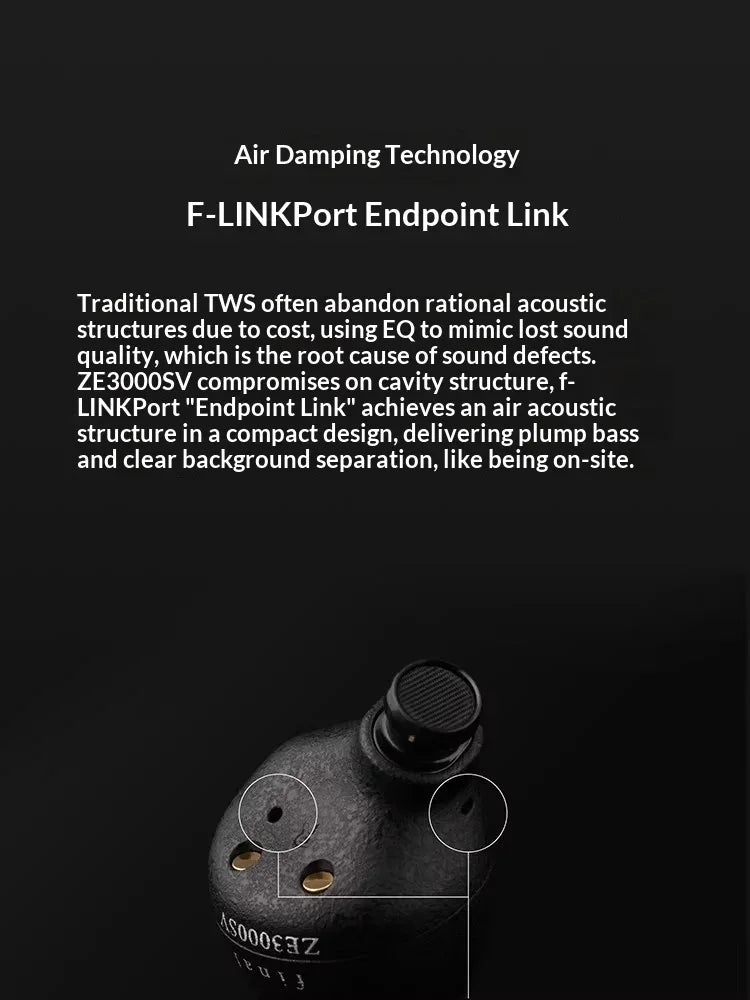 Tidesmit ZE3000 Wireless Earphones | 24-bit Lossless Bluetooth Audio Tidesmit
