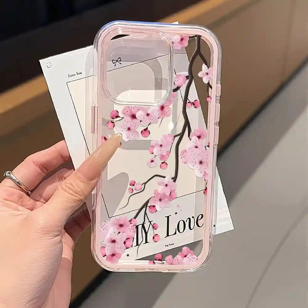 Floral iPhone 15 Pro Case - Slim Shock-Absorbing Cover with Drop Protection Tidesmit