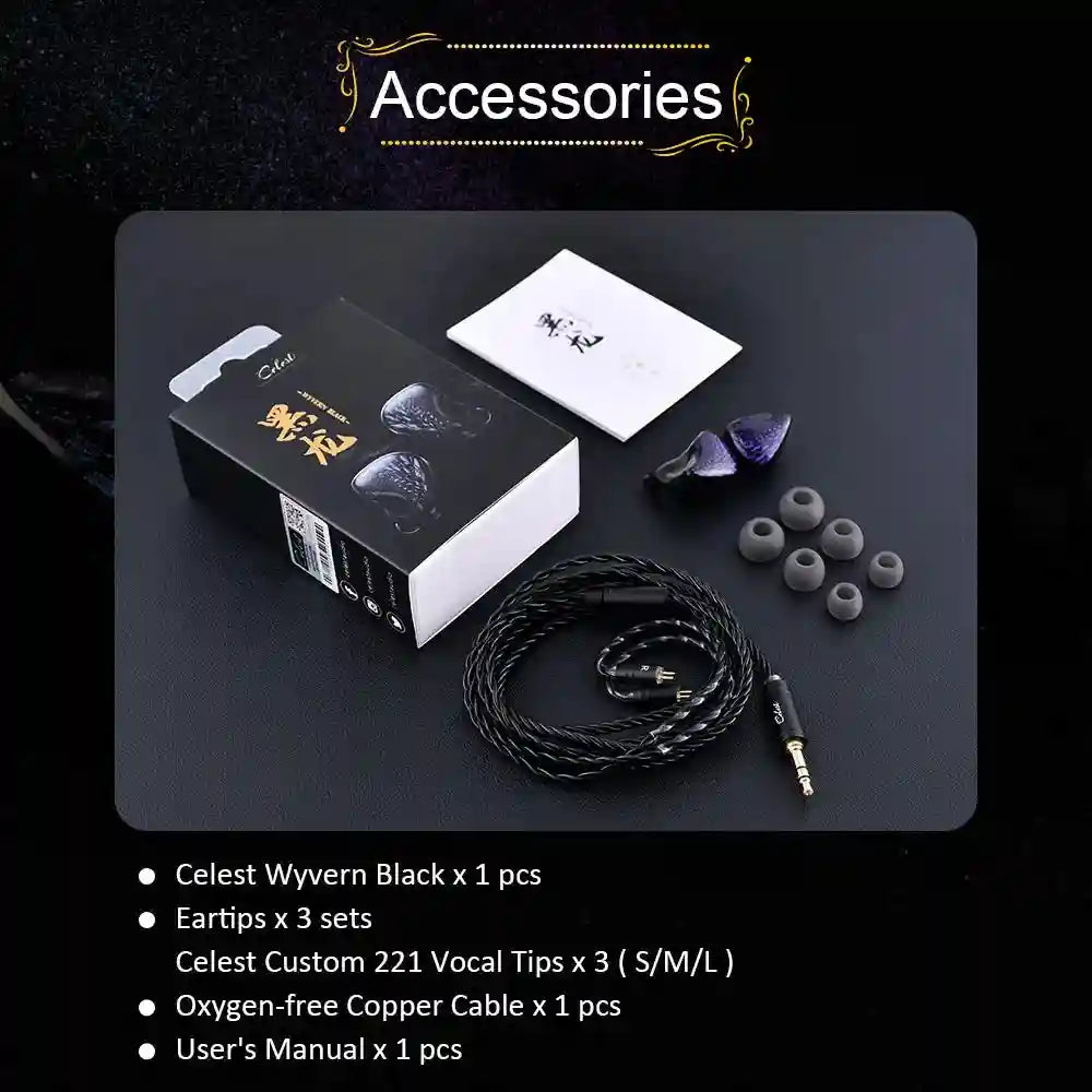 HiFi In-Ear Monitors: 10mm LCP Driver Wired Studio Grade Earphones Tidesmit