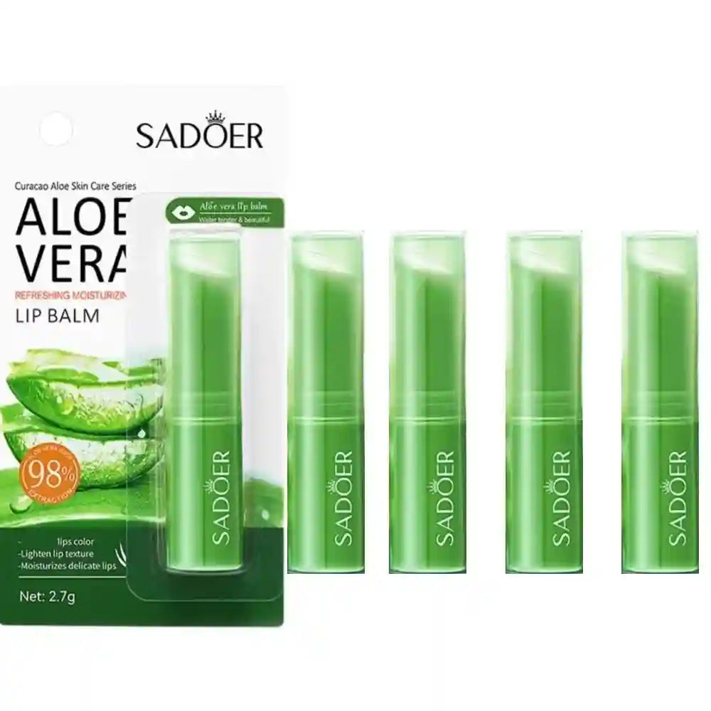Aloe Vera Lip Balm 5-Pack: Nourishing Moisturizing Lip Treatment Lip Care 5 Pieces Tidesmit