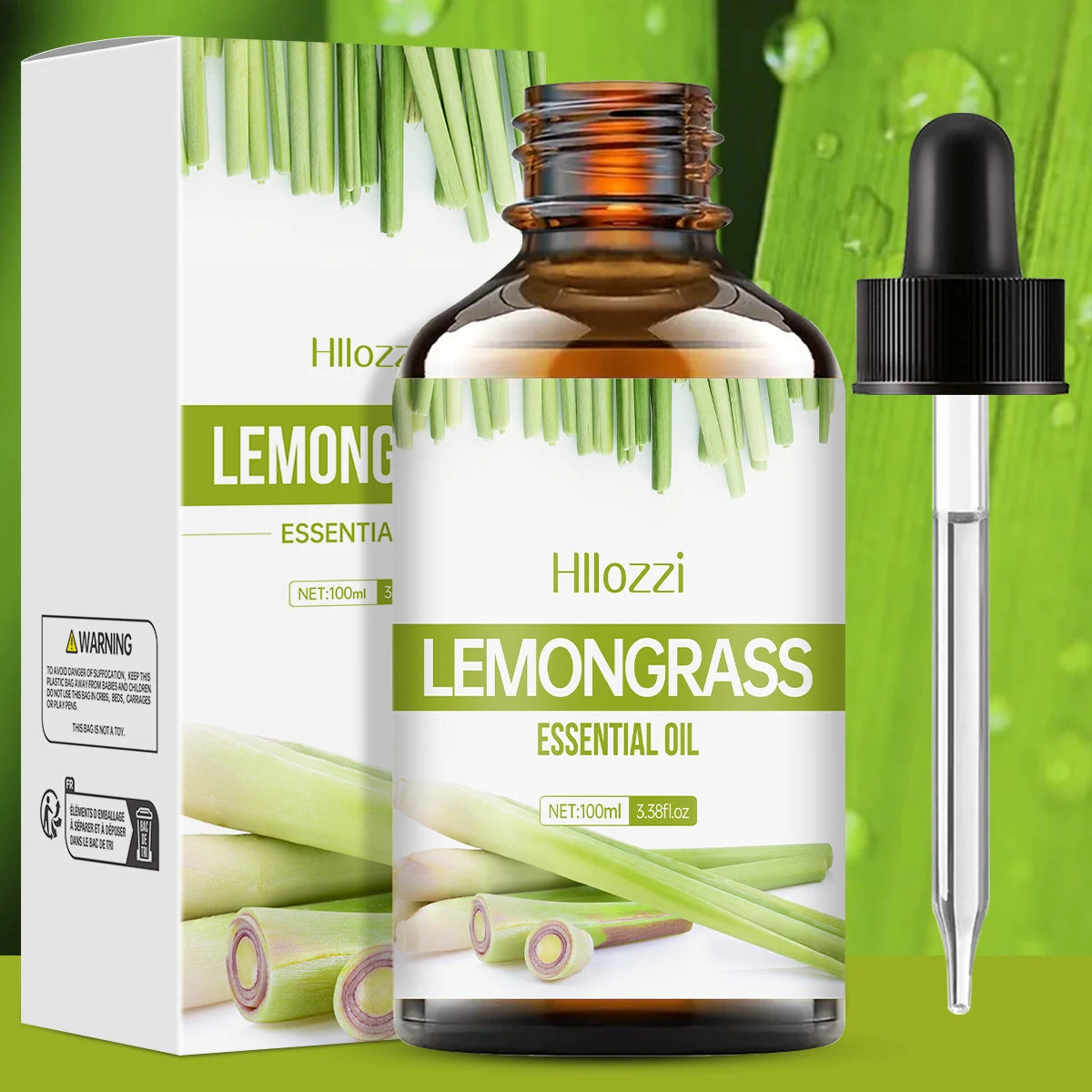 Lemongrass essential oil can be used in skincare, bath products, and diffusers and is suitable for all skin types.