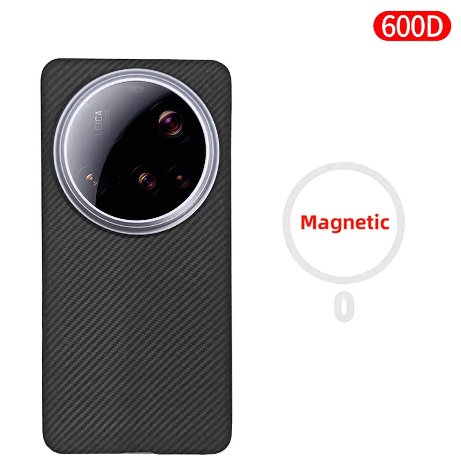 Xiaomi 15 Ultra Carbon Fiber Case | Slim MagSafe Aramid Protection Black Magnetic 600D xiaomi 15 ultra Tidesmit