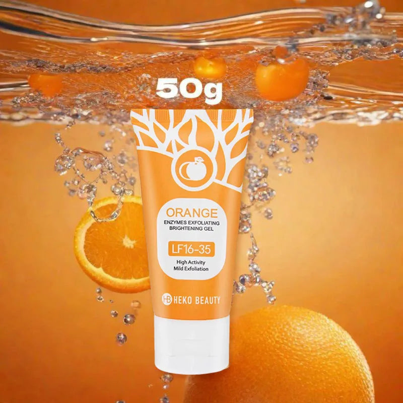 Orange Exfoliating Gel for Face and Body - Deep Pore Cleanser (50g-100g) Scrubs Treatments Tidesmit