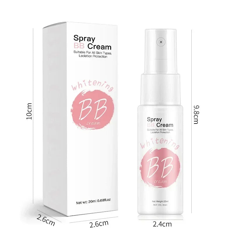 Tidesmit BB cream spray foundation texture swatch for waterproof moisturizing coverage and skin brightening
