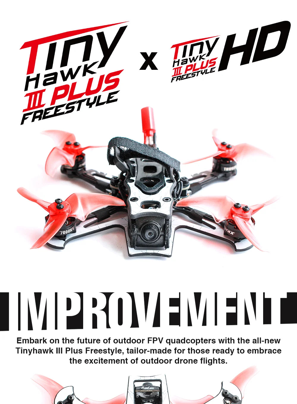 Emax Tinyhawk III Plus FPV Racing Drone - HD Zero & Analog Options Tidesmit