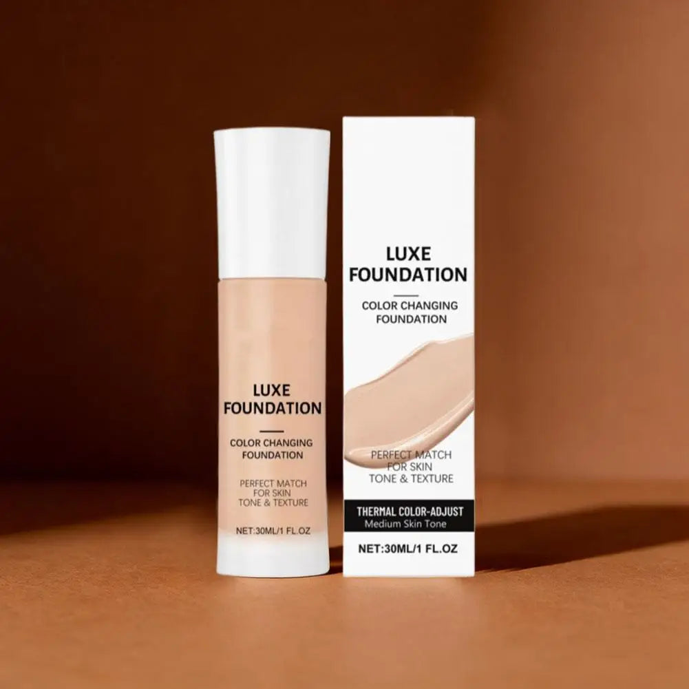 Tidesmit thermal color changing foundation and matte oil-control concealer for intelligent tone matching face makeup