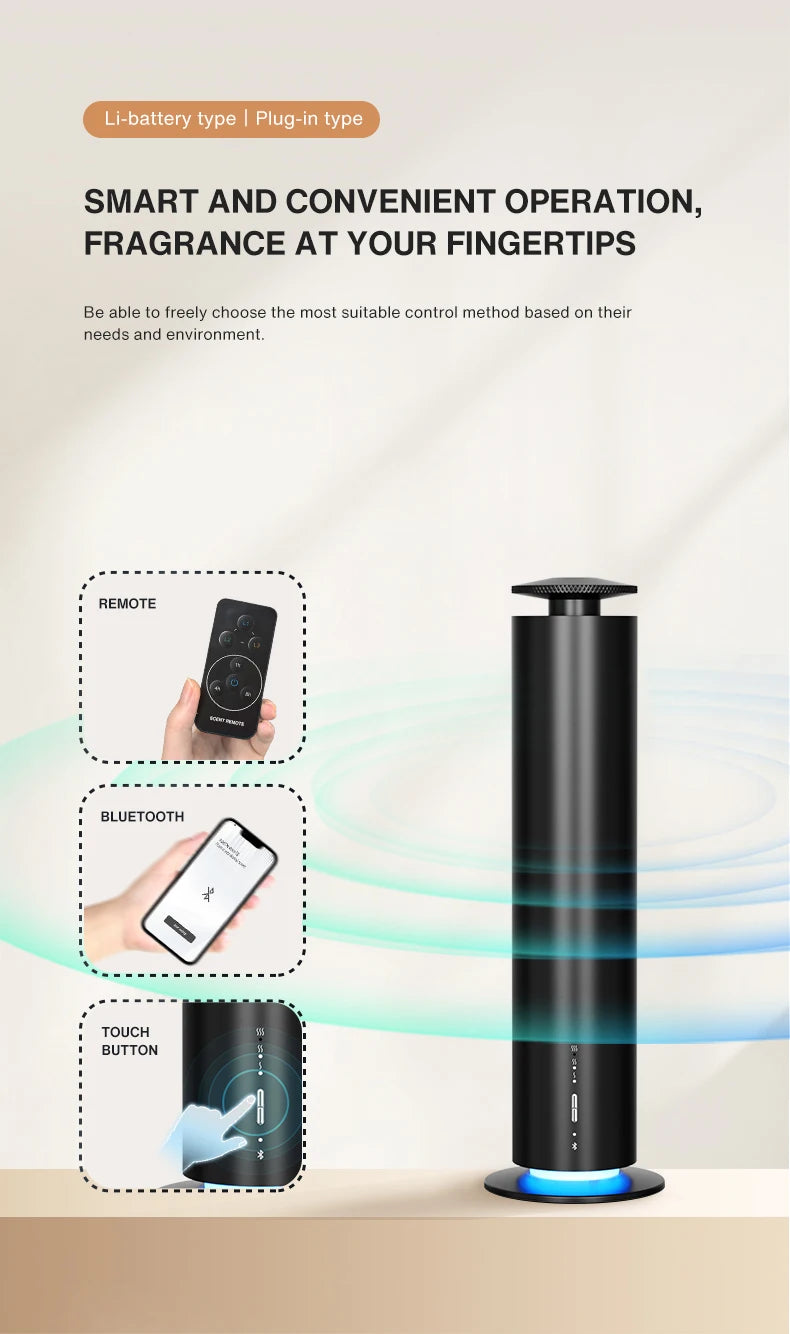 NAMASTE Smart Essential Oil Diffuser Office Aromatherapy Machine Battery Aromatherapy Machine Home Electric Aromatherapy Machine
