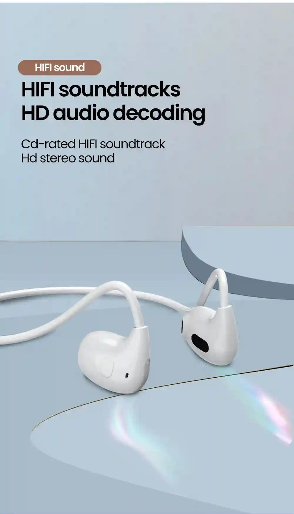 Air Conduction Wireless Sports Headphones - Open Ear Bluetooth Headset Tidesmit