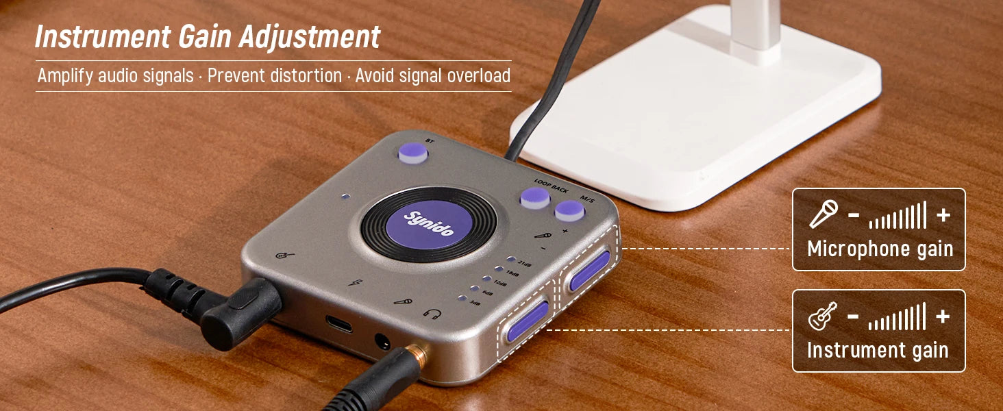 A20 Audio Interface for Live Streaming | Portable Wireless Recording Dock Tidesmit