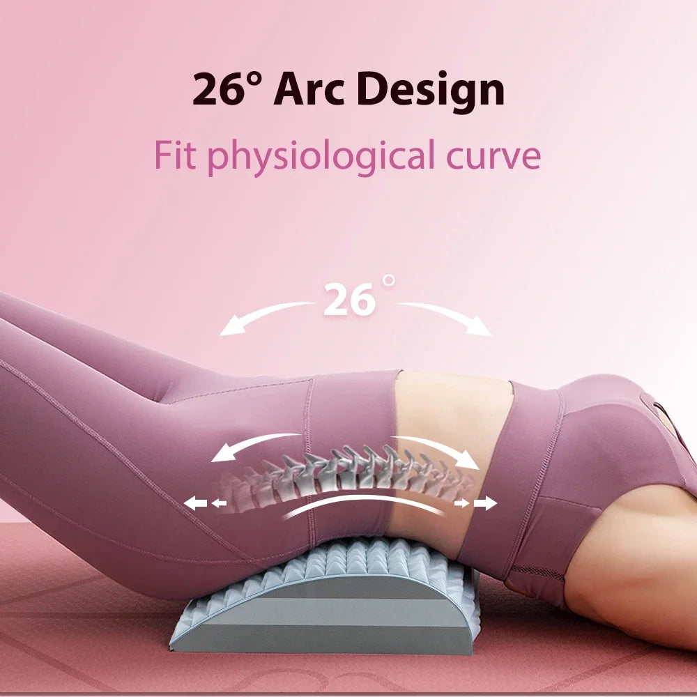 Back Stretcher for Herniated Disc Pain Relief and Lumbar Support Body Shaping Massage Equipment Tidesmit