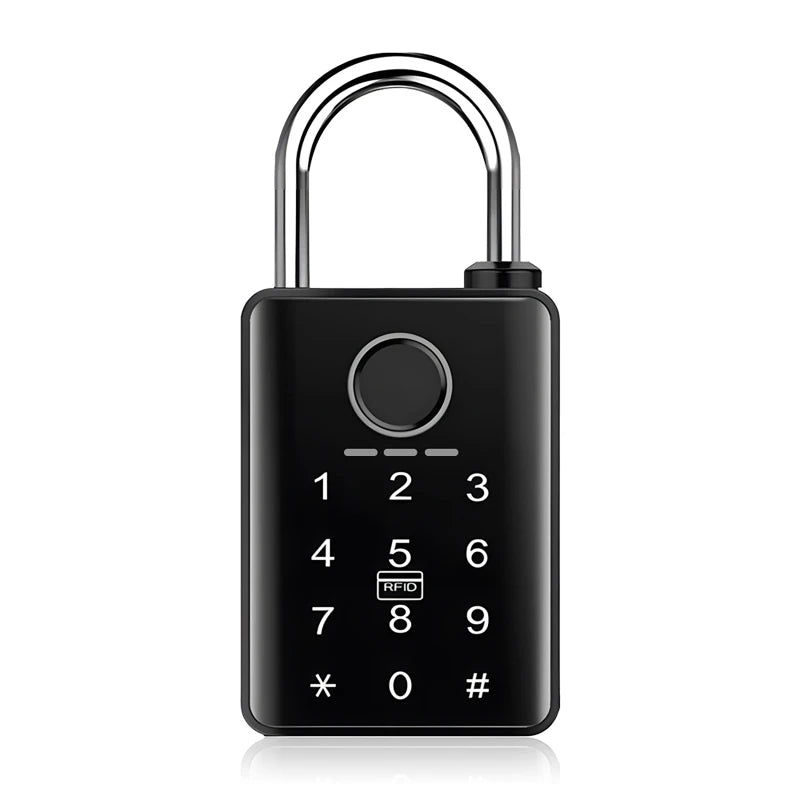 7/10mm Waterproof Tuya Padlock Fingerprint IC Card Password Electronic Lock Heavy duty Padlock for home Warehouse garage