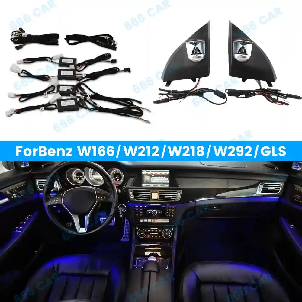 Mercedes Benz 64-Color LED Ambient Light Upgrade Cable - W212 W166 W221 Tidesmit