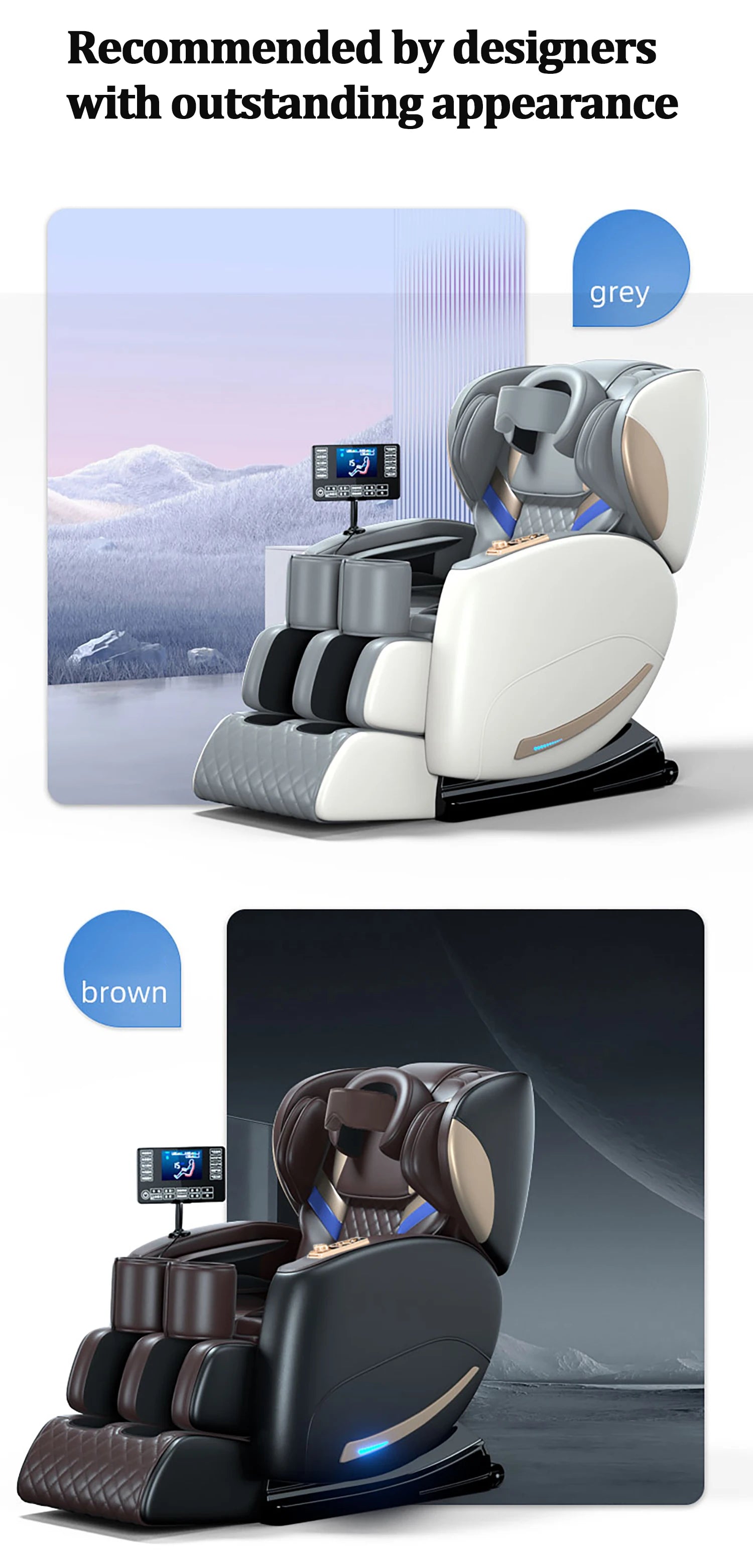 Massage Chair Zero Gravity Recliner with Heat Therapy & Bluetooth Massage Chairs Tidesmit