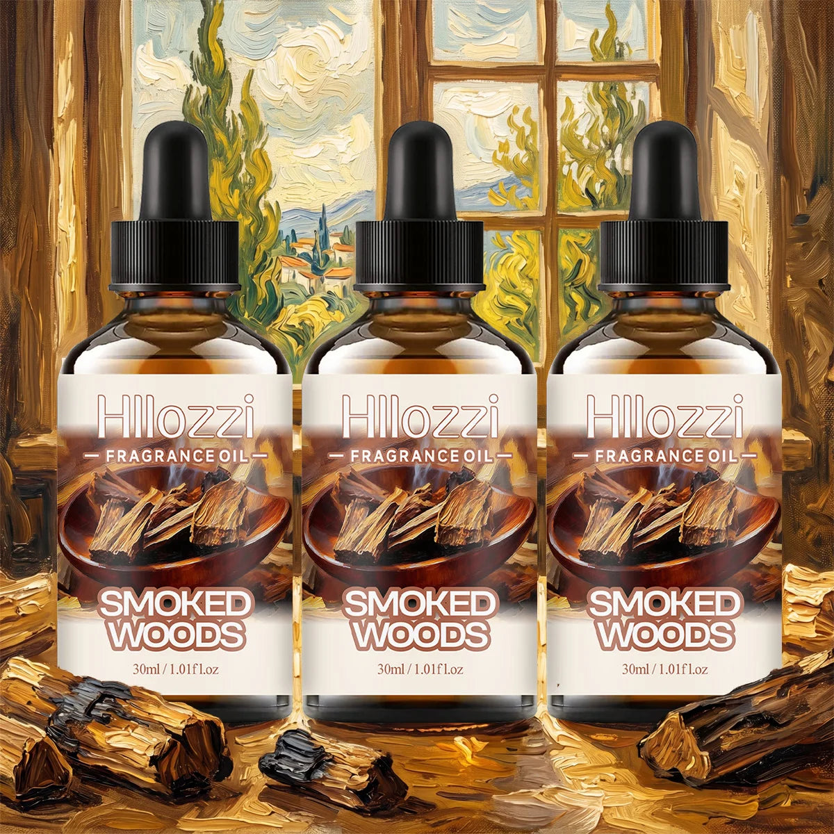 Smoked Woods essential oils fresh pleasant aroma, making them suitable for aromatherapy diffusers, humidifiers, DIY crafts.