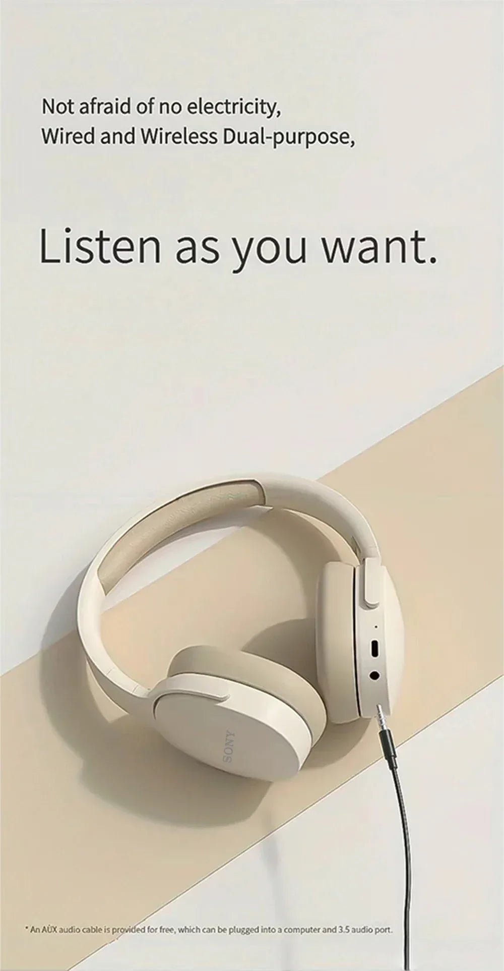 Tidesmit Wireless Headphones: Active Noise Cancellation Over-Ear Pro Audio Tidesmit
