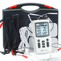 TENS Muscle Stimulator 4-in-1 Massager with Heat Therapy Back Massage Instrument Silver Tidesmit