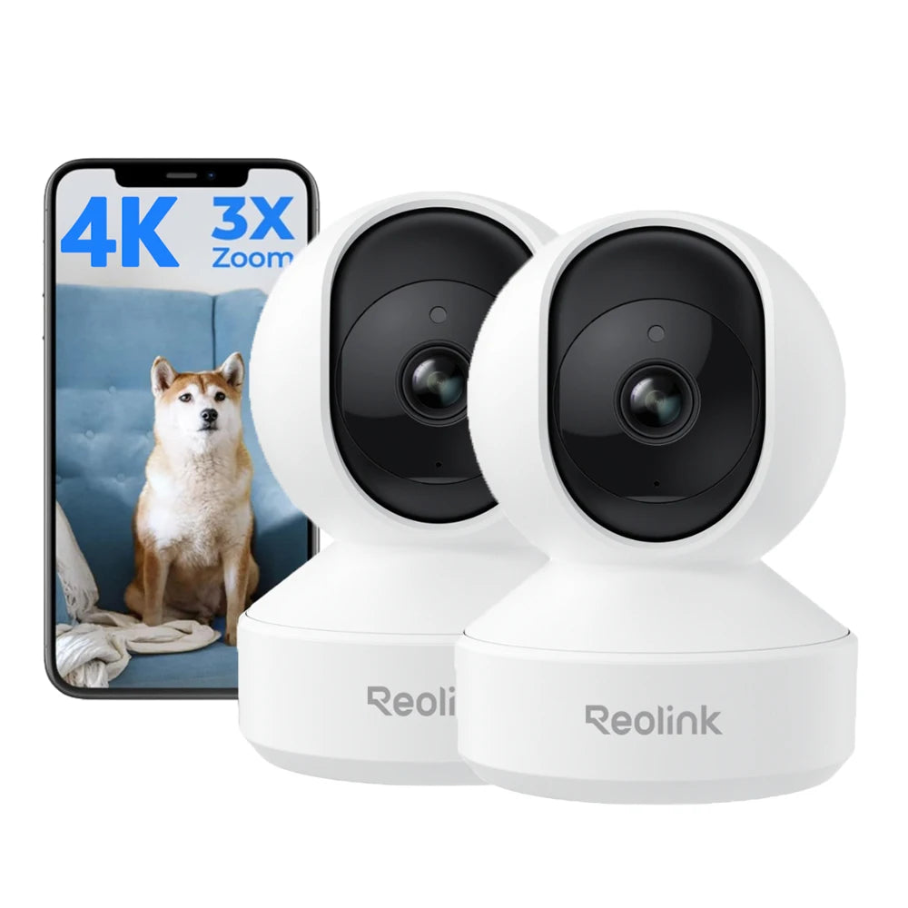 REOLINK 5MP WiFi Security Camera Person/Pet/Crying Detection Indoor Baby Monitor 2 Way Audio PT Auto Tracking IP Camera E1-Pro