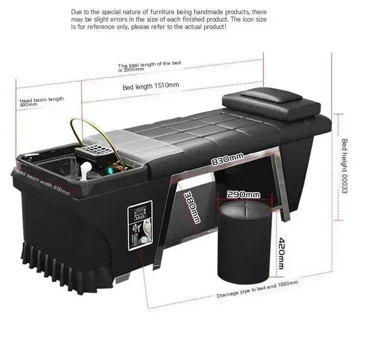 Head Spa Bed with Massage Function - Ergonomic Salon Equipment Massage Chairs Tidesmit