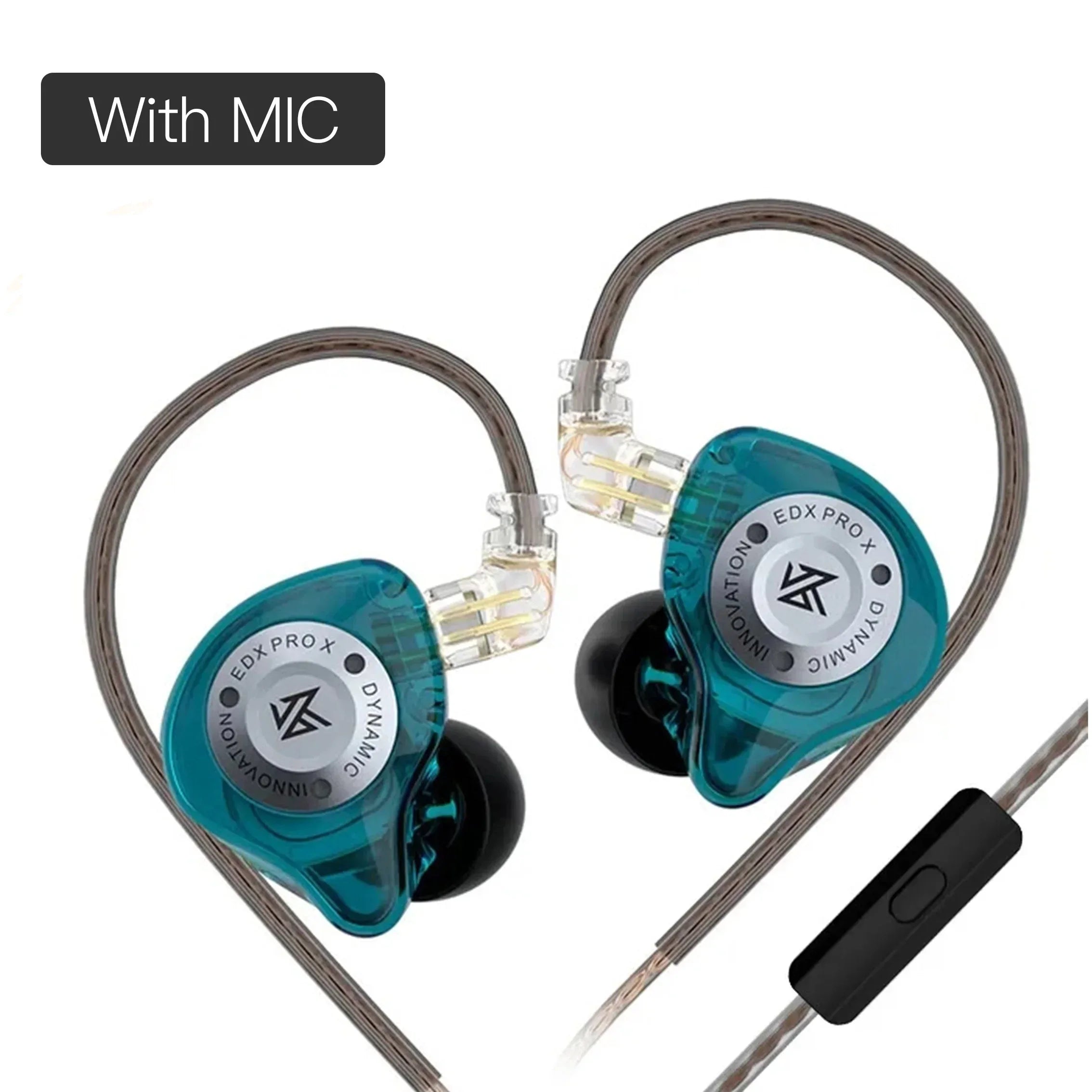 Tidesmit Wired HiFi Bass Earbuds with Microphone for Sport Use Cyan MIC China Mainland Tidesmit