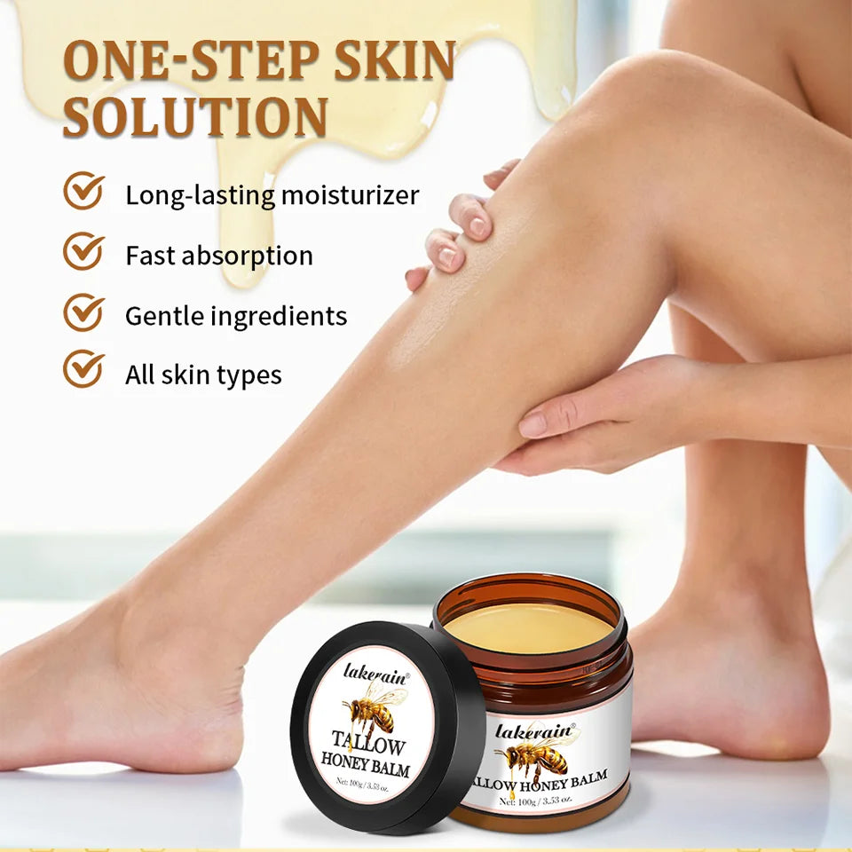 Whipped Beef Tallow And Honey Balm Moisturizing Beef Tallow Face Cream Body Lotion Grass Fed Grass Finished Face Cream Skin Care
