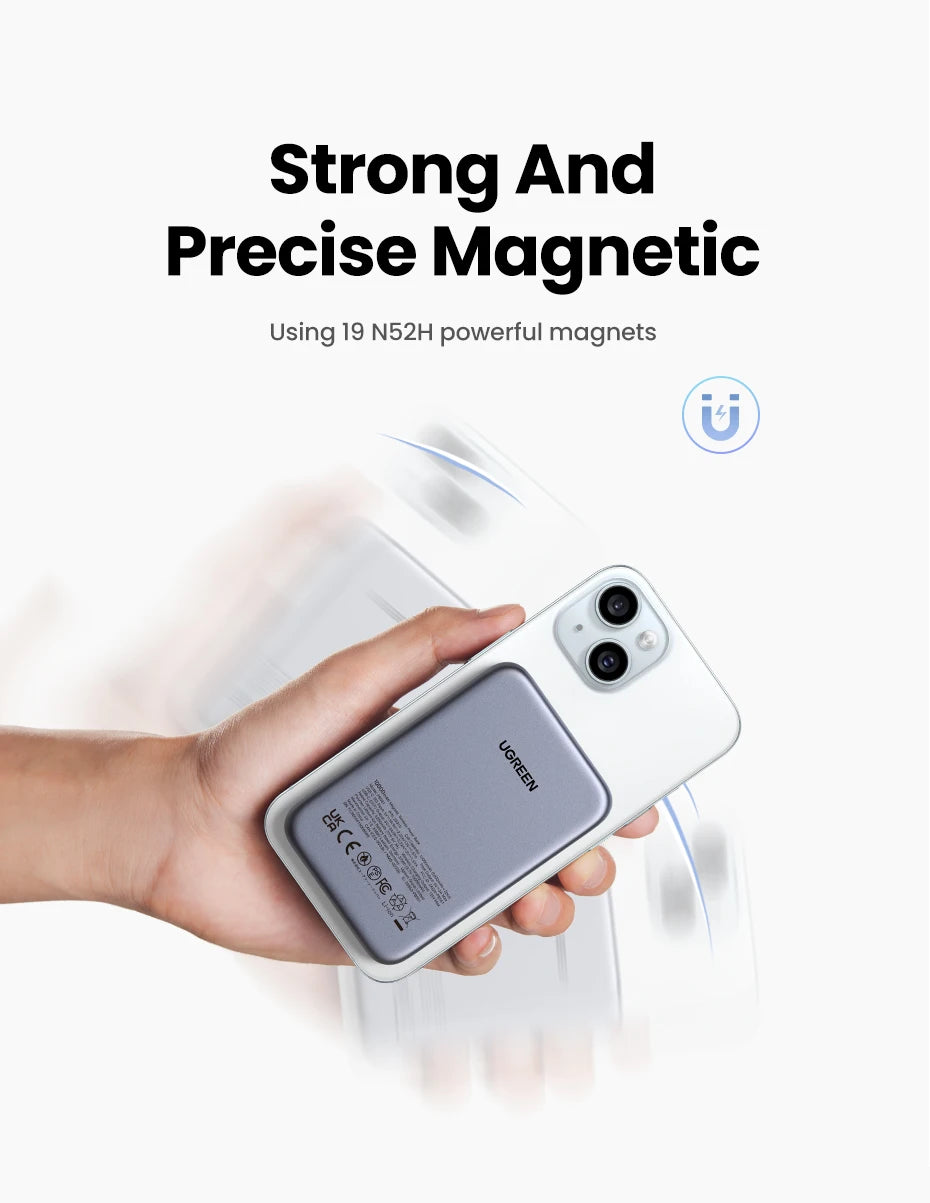 10000mAh Magnetic Power Bank 30W PD Fast Charger for iPhone Tidesmit