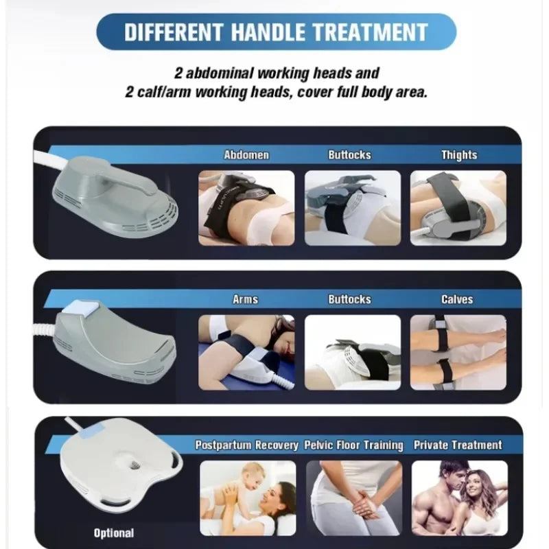 EMS Muscle Sculpting Machine | 6500W RF Body Toner by Tidesmit Body Shaping Massage Equipment Tidesmit