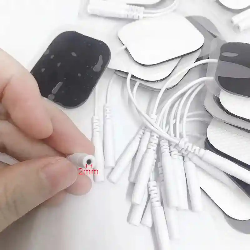 TENS Electrode Pads Replacement Gel for Muscle Relief - Adhesive Pads Back Massage Instrument Tidesmit